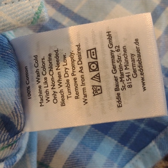 Eddie Bauer super soft blue flannel size medium - Picture 3 of 12